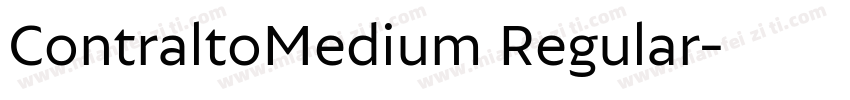 ContraltoMedium Regular字体转换